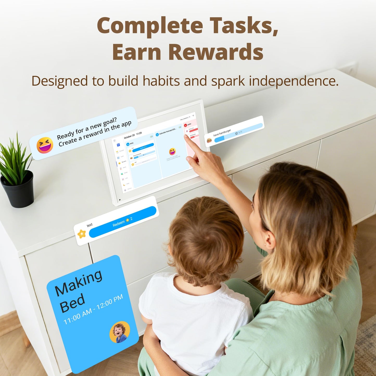 Dragon Touch 10.1 inch Digital Calendar